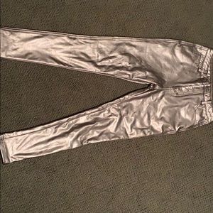 Faux leather pants
